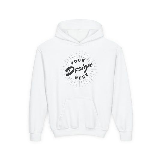 Youth Hoodie — Customizable Center Logo Pullover